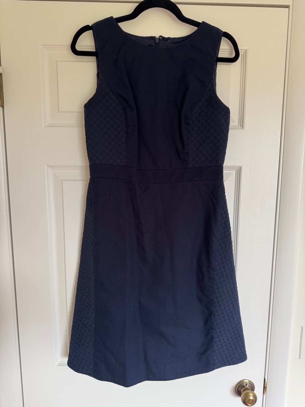 Classic Navy Sleeveless A-Line Dress - size 6